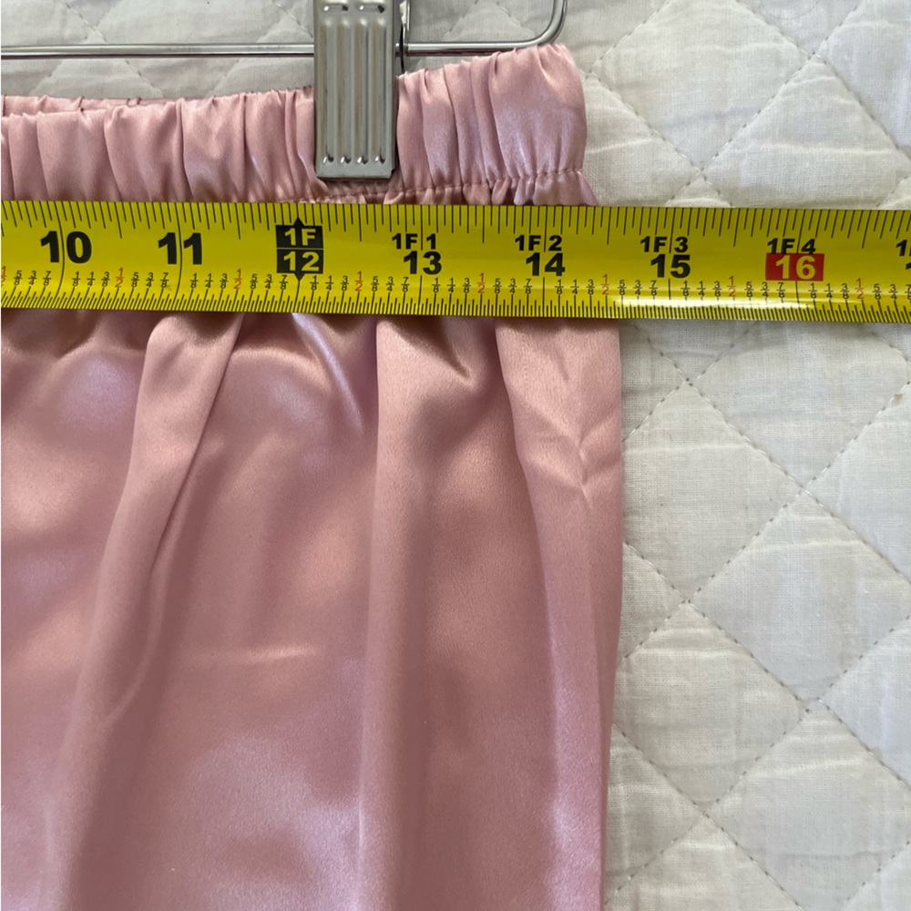 LONXU Medium pink silk pajama set **LUXURIOUS WASHABLE SILK NWT** - Picture 5 of 13